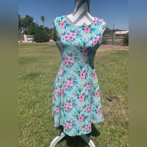 Divided H&M tropical womens dress sleeveless Size 14